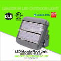 UL DLC Listed 120 Watt LED Outdoor Flood Light with Short / Long Bracket Mounting